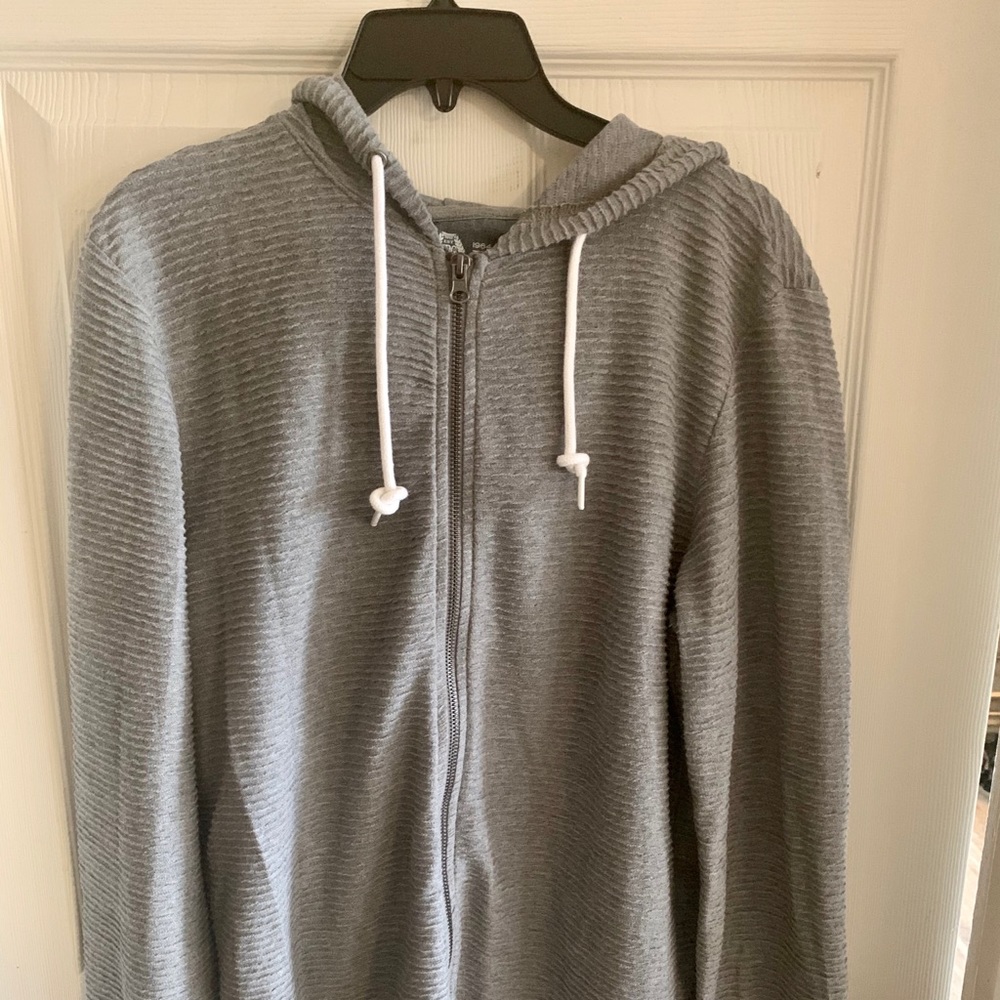Mens Gray Hoodie. Lightweight Small.